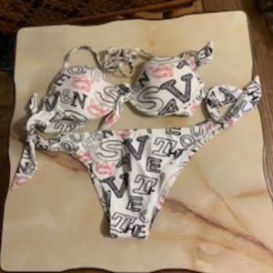 Save the Queen  Printed Bikini